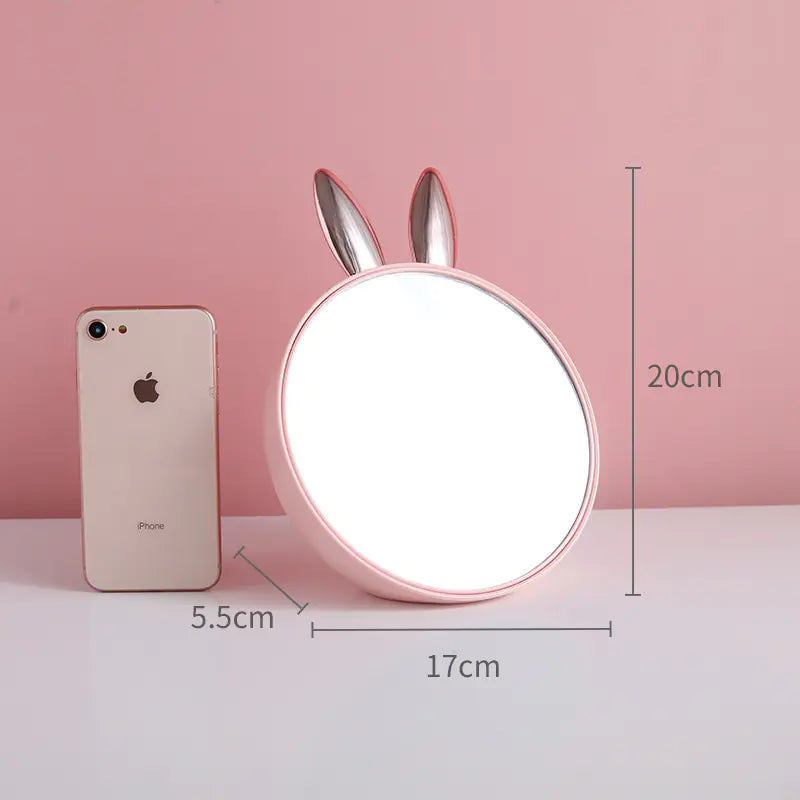 Rabbit Round Makeup Mirror